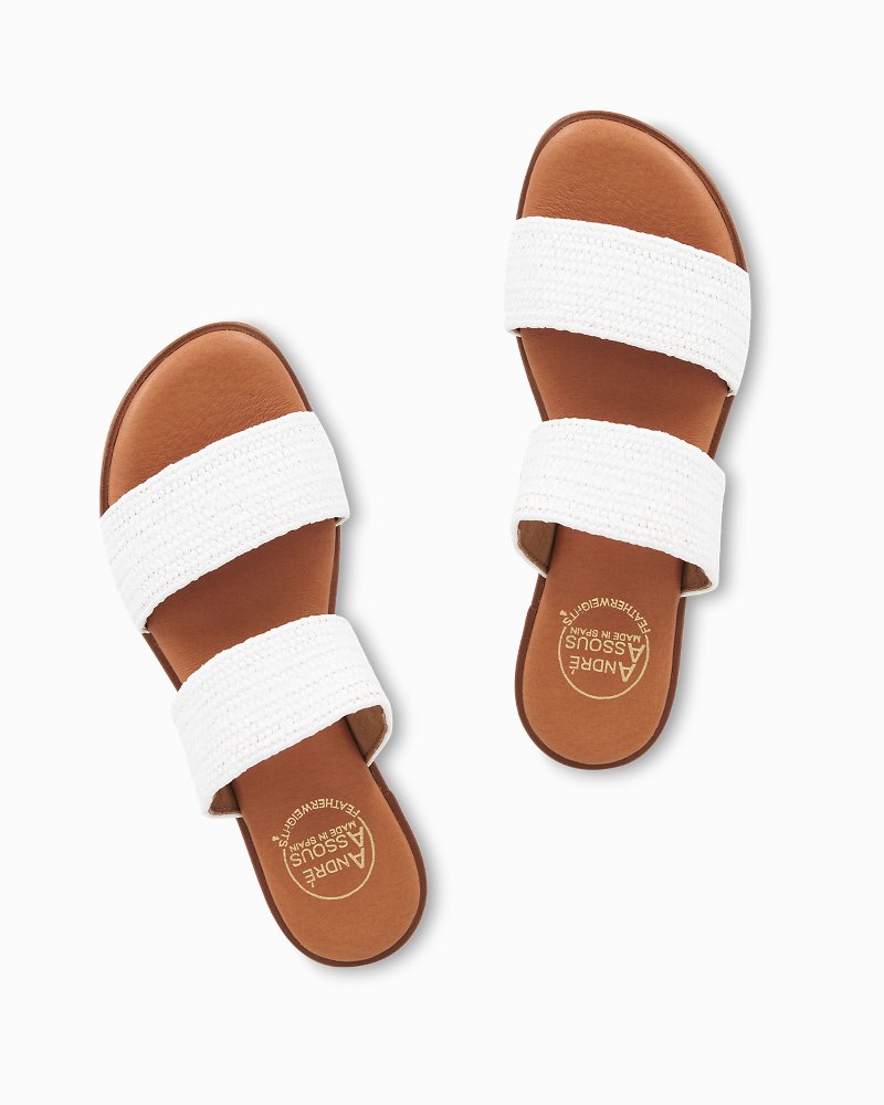 Thumbnail for André Assous Galia Stretch-Raffia Featherweights™ Sandals