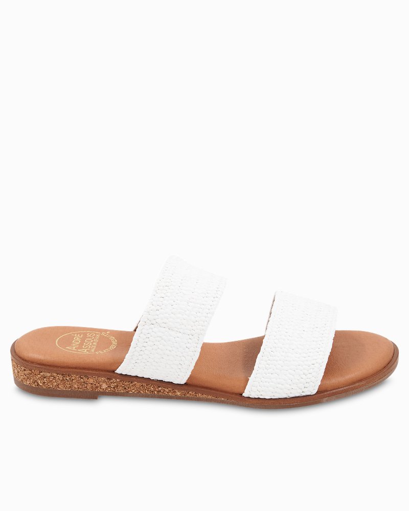 André Assous Galia Stretch Raffia Sandals