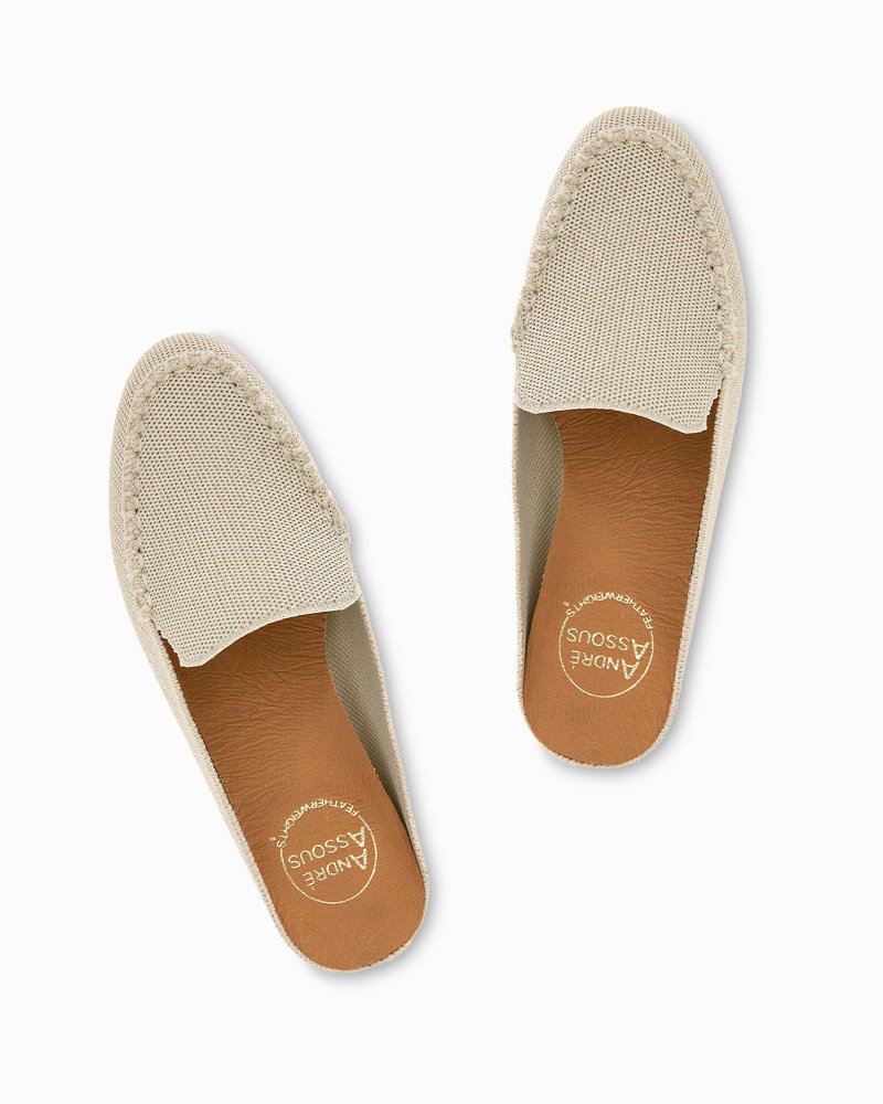 André Assous Nolah Crème Platino Knit Featherweights™ Mules