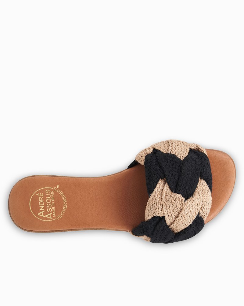 André Assous Nahala Knotted Raffia Featherweights Sandals