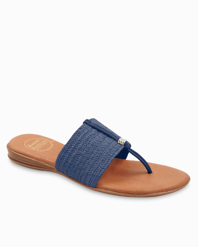 André Assous Nice Stretch-Raffia Featherweights Sandals thumbnail 3
