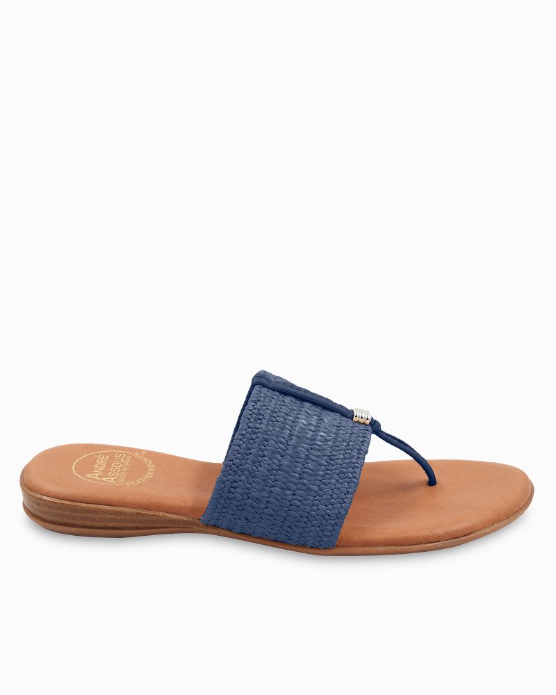 André Assous Nice Stretch-Raffia Featherweights Sandals