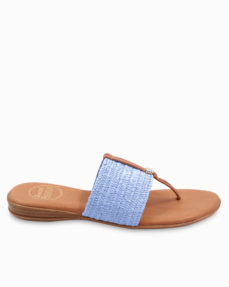 André Assous Nice Stretch-Raffia Featherweights Sandals