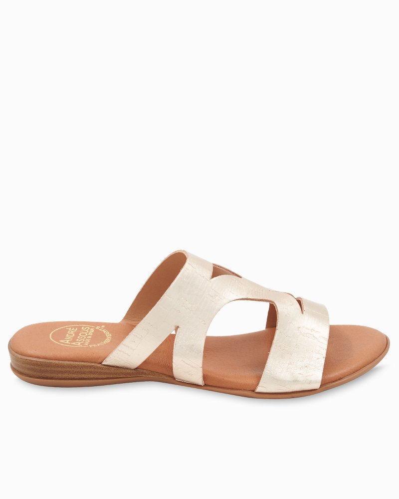 Thumbnail for André Assous Nailea Metallic Cork Featherweights™ Sandals