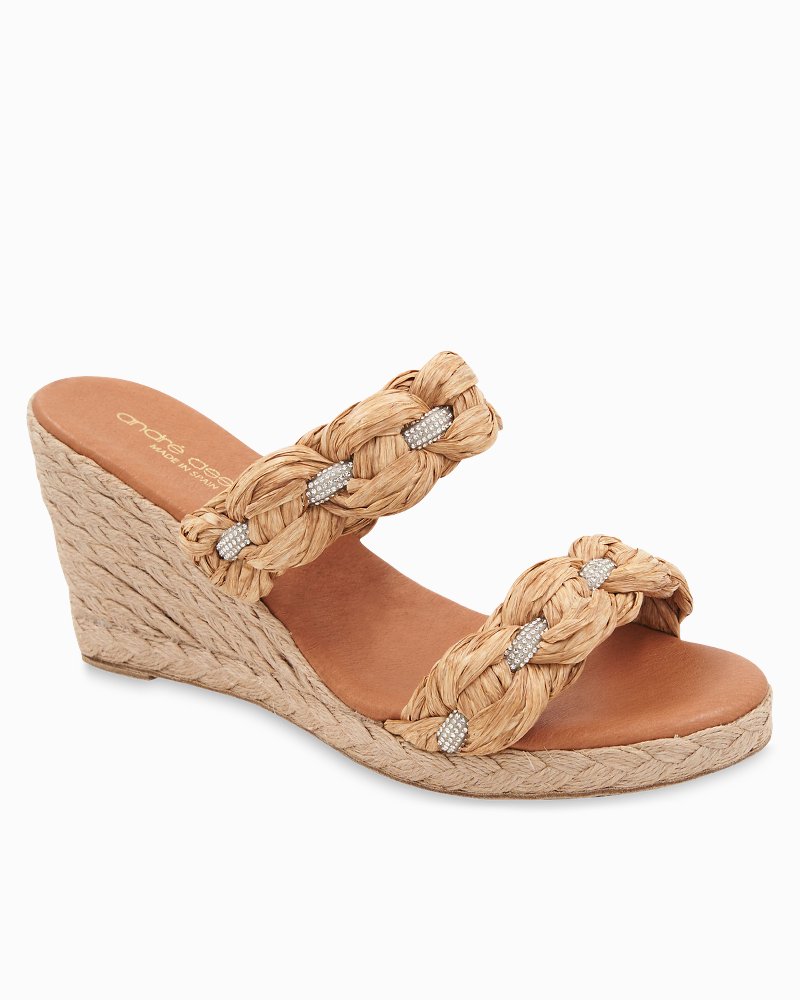 André Assous Nolita Raffia Wedges