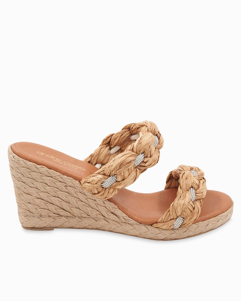 André Assous Nolita Raffia Wedges
