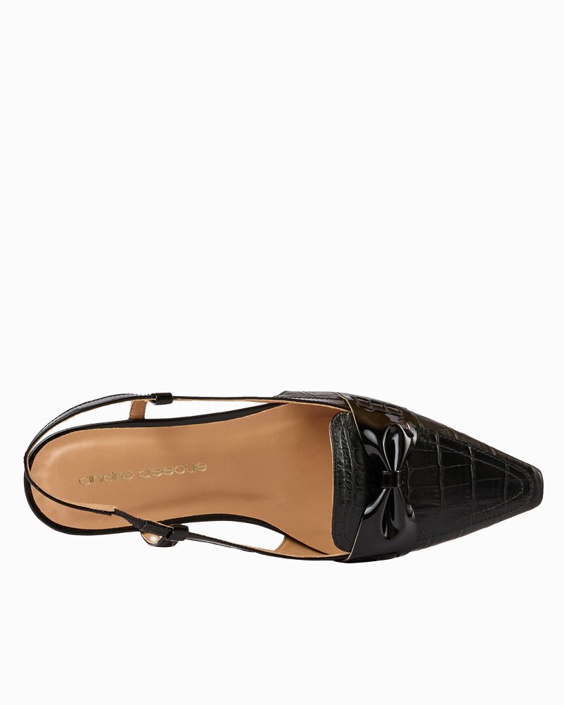André Assous Blake Bow Slingbacks