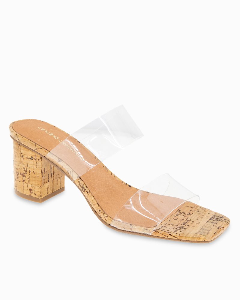 André Assous Drew Clear Heeled Sandals