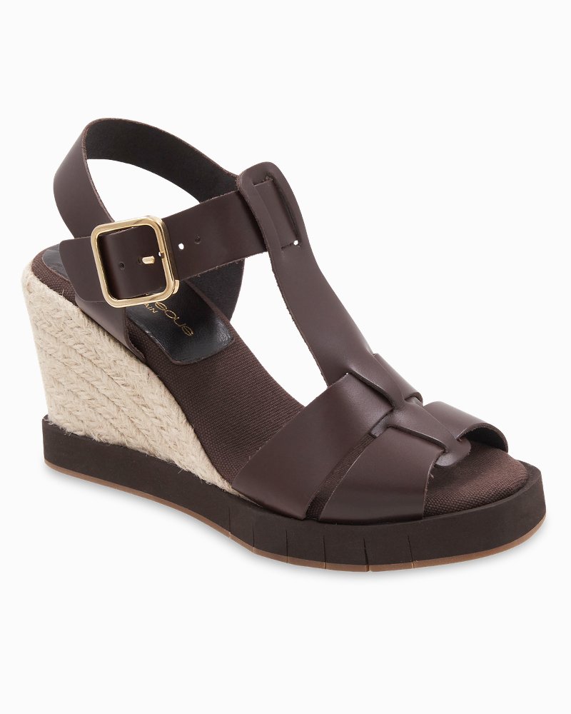 André Assous Farami Leather Wedges