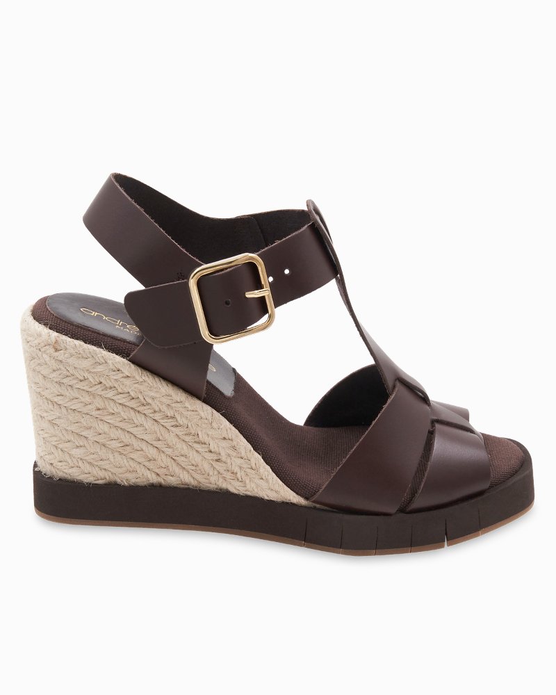 André Assous Farami Leather Wedges