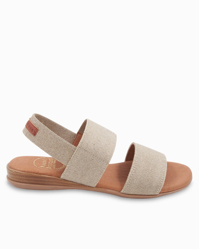 André Assous Nigella Stretch-Linen Featherweights Sandals