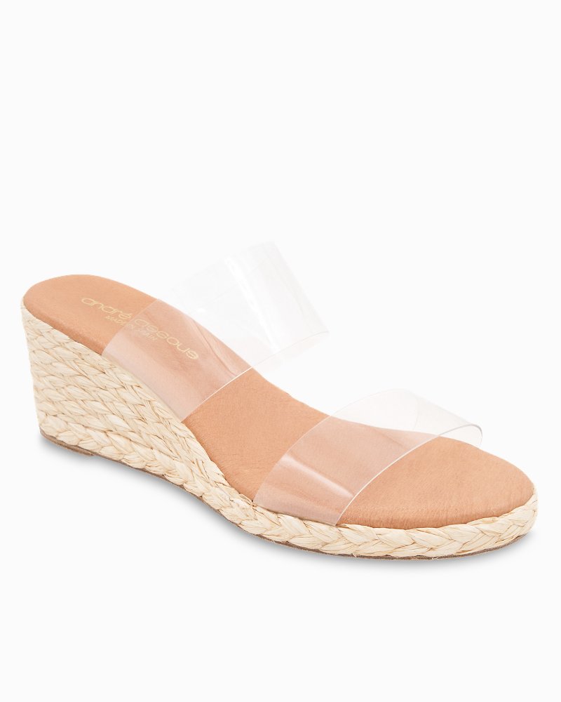 AMERI VOLUME FUR SANDAL アメリ André Assous Nori Clear Wedges