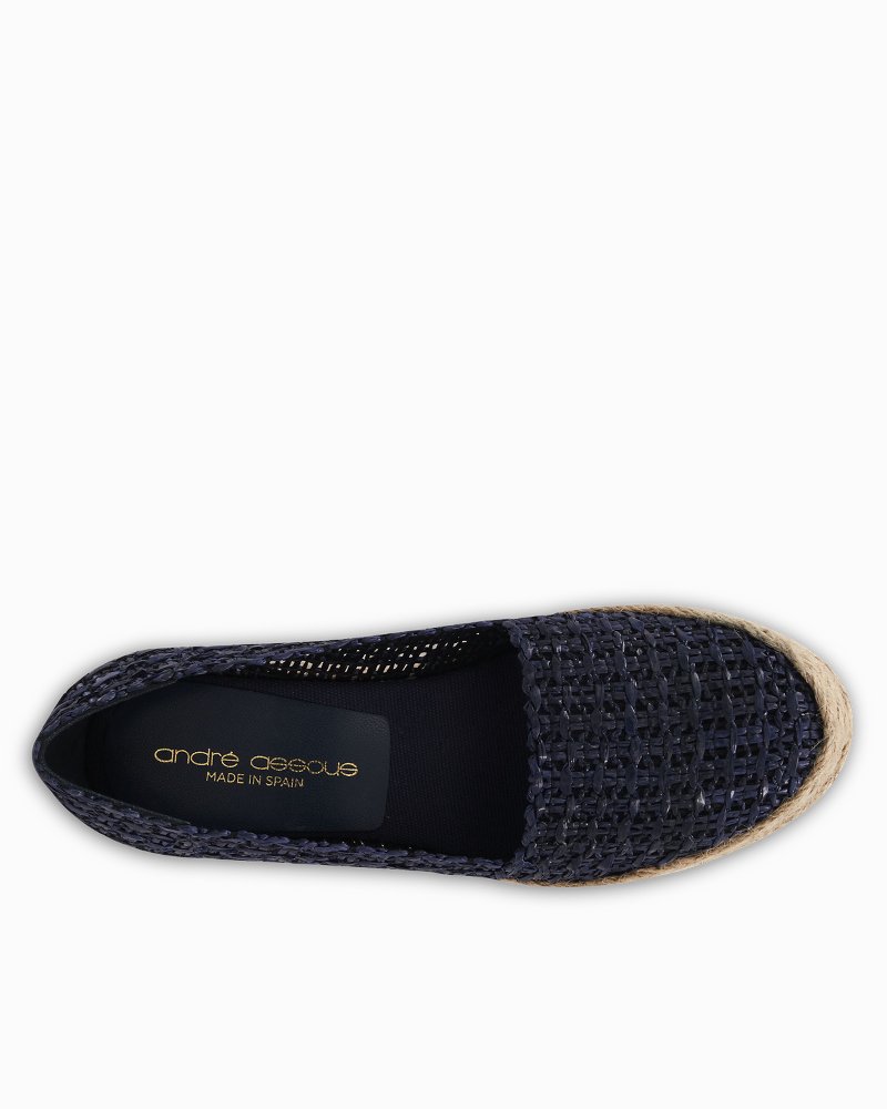 André Assous Patti Woven Raffia Espadrille Wedges