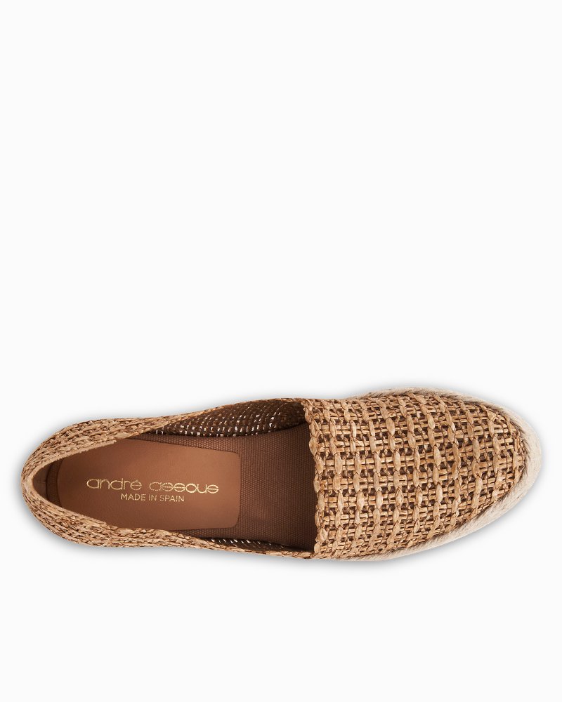 André Assous Patti Woven Raffia Espadrille Wedges