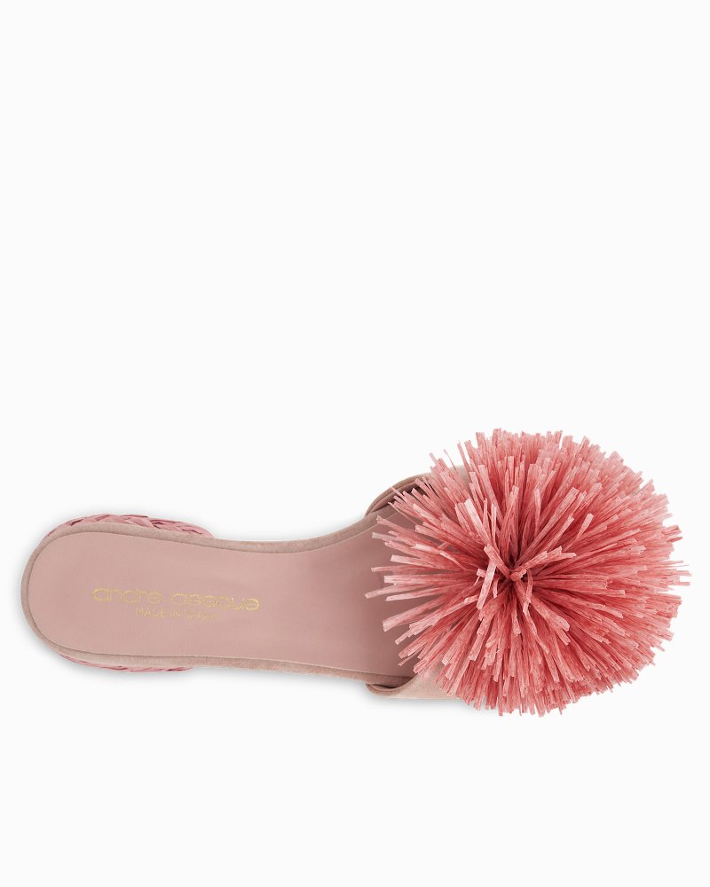 Thumbnail for André Assous Rayni Raffia & Suede Sandals