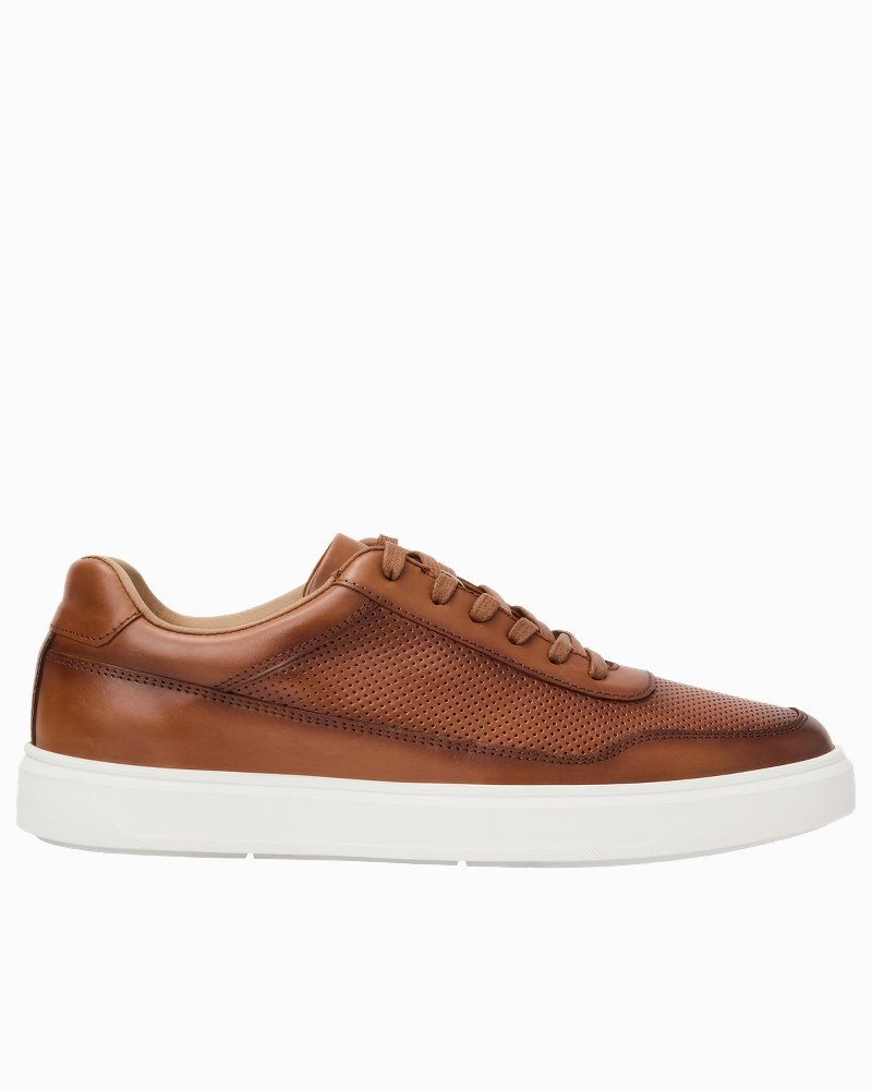 André Assous Andrew Cognac Leather Sneakers
