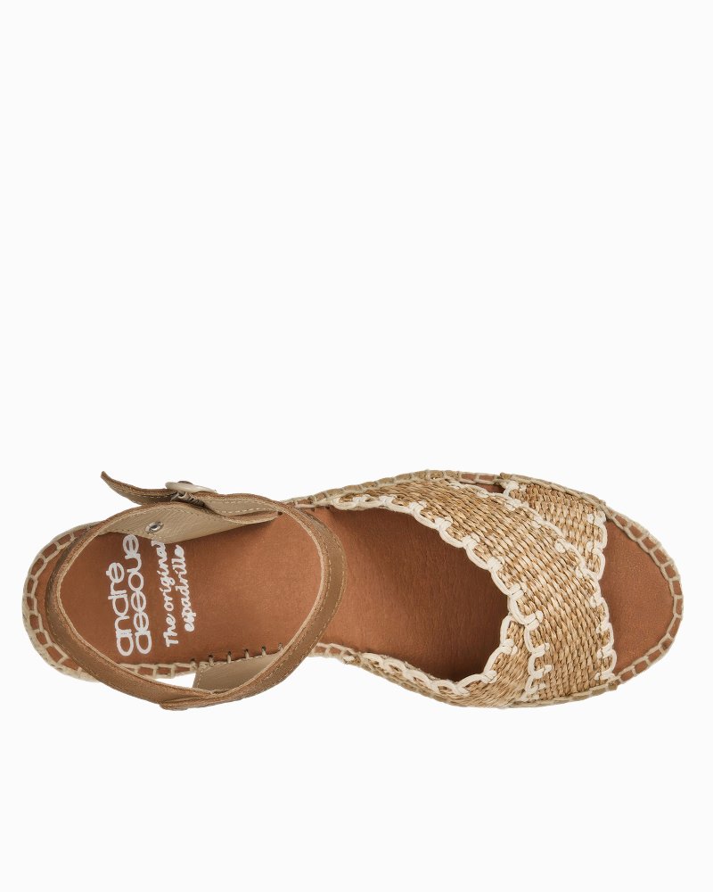 André Assous Calista Cuero Heeled Sandals