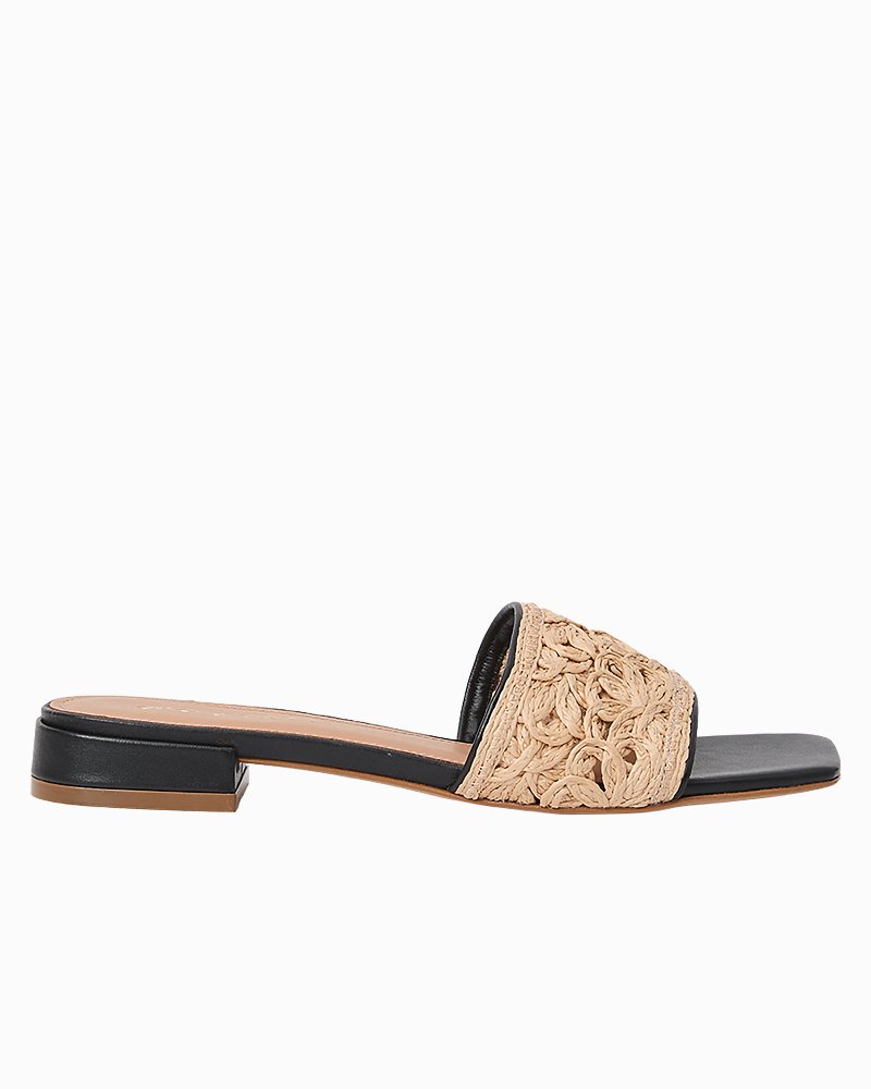 André Assous Jacin Raffia Sandals