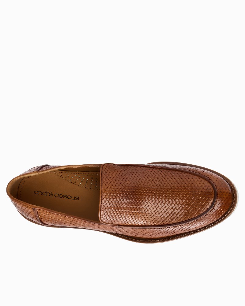 André Assous Kenny Cognac Leather Loafers