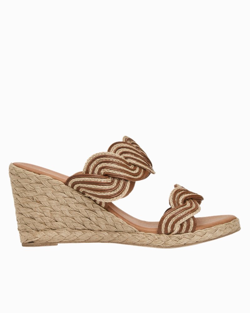 André Assous Nolita Twist Cognac Wedges