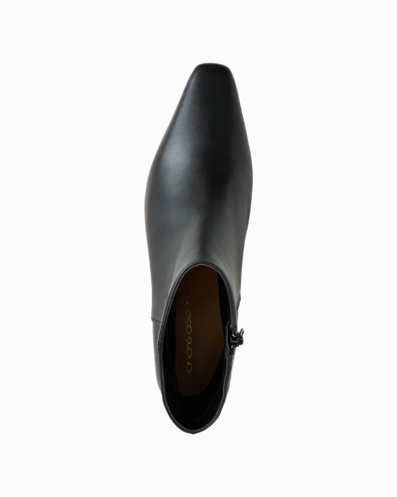 André Assous Odessa Leather Wedge Booties
