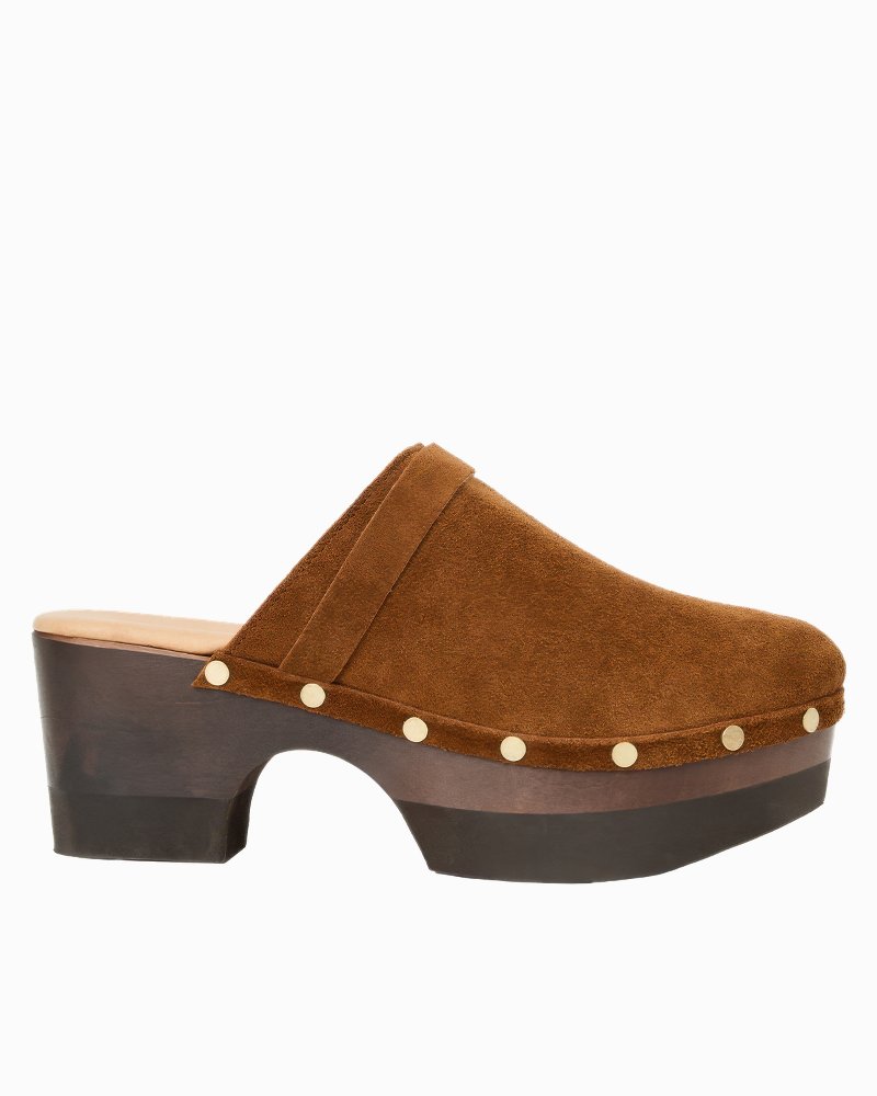 André Assous Olivia Suede Clogs