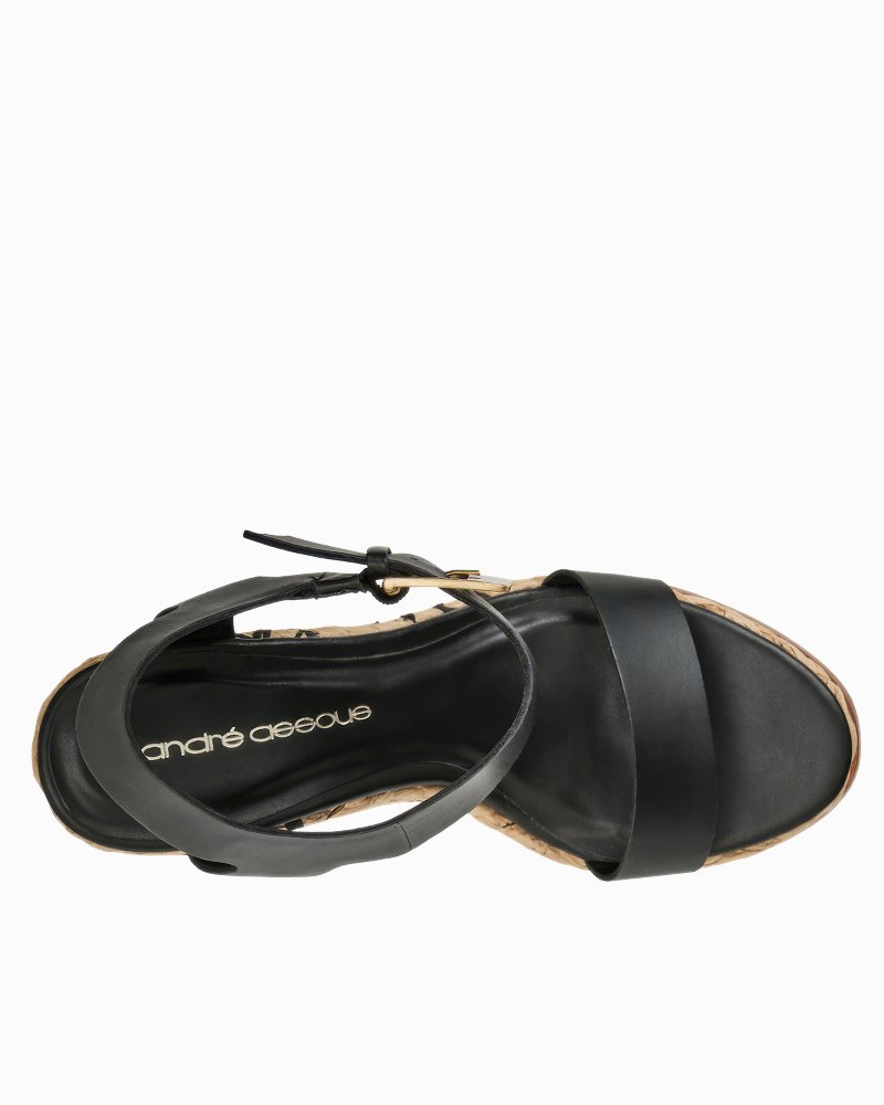 André Assous Taliah Black Wedges