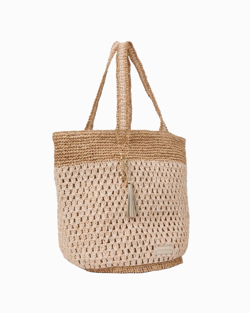 André Assous Anna Faux Raffia Tote thumbnail 4