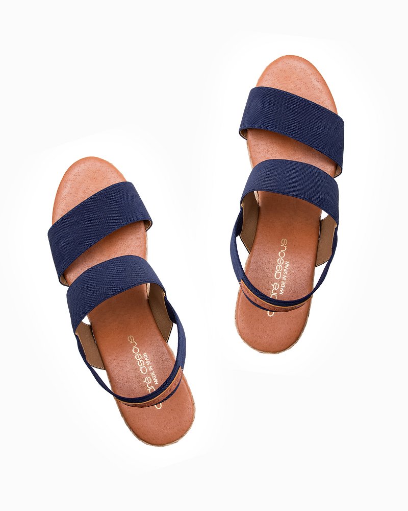 André Assous Allison Elastic Wedge Sandals