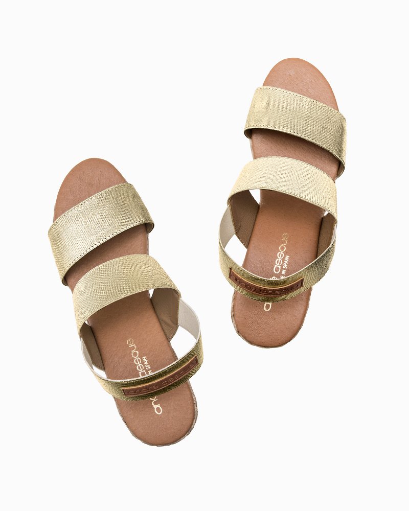 André Assous Allison Elastic Wedge Sandals