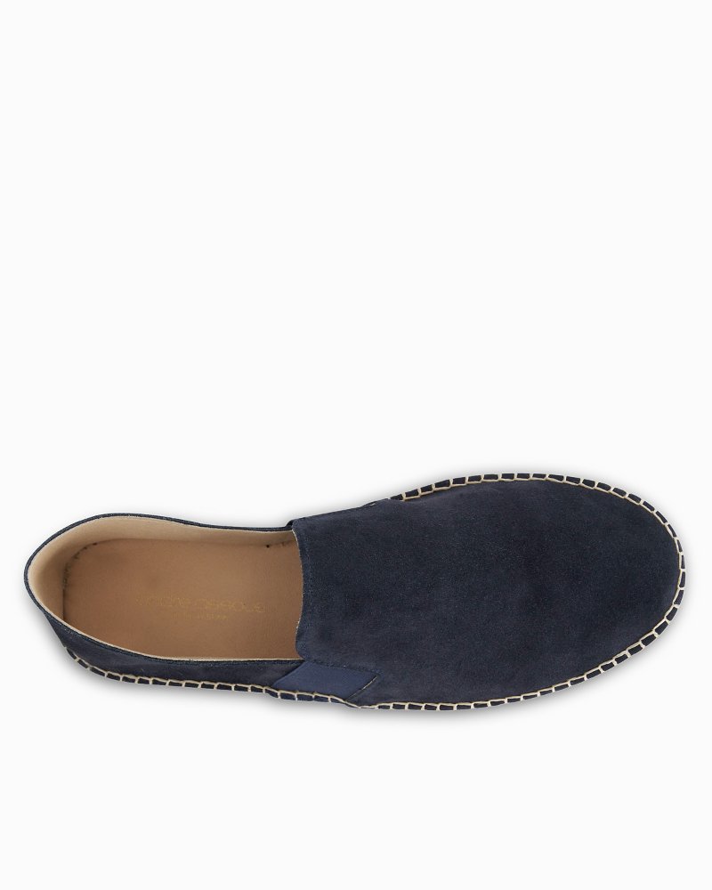 Men's André Assous Santiago Navy Suede Slip-On Shoes
