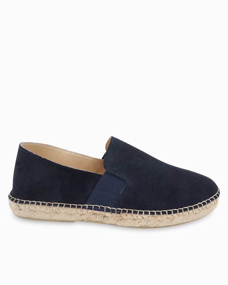 Men's André Assous Santiago Navy Suede Slip-On Shoes
