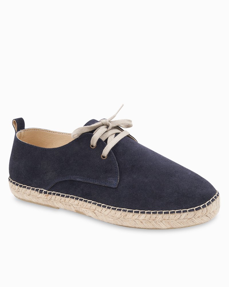 Thumbnail for Men's André Assous Sterling Navy Suede Espadrilles