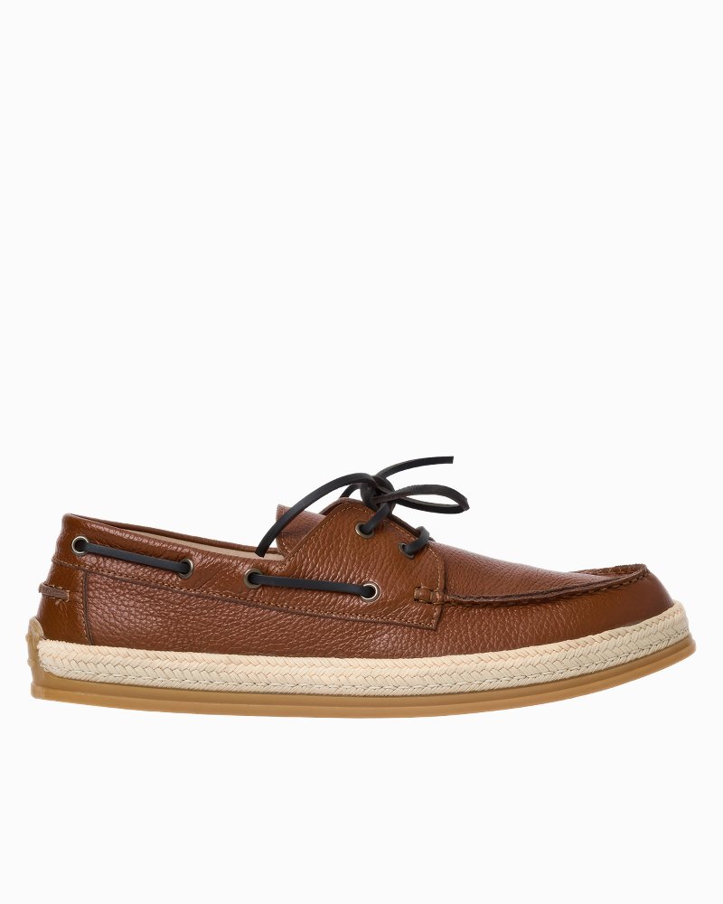 André Assous Allen Pebbled Leather Boat Shoes