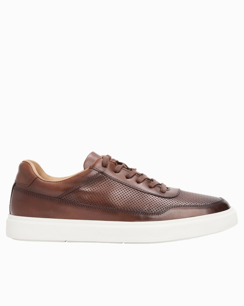 André Assous Andrew Brown Leather Sneakers