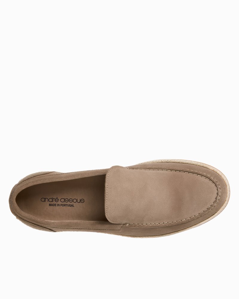 André Assous Angelo Sand Suede Loafers