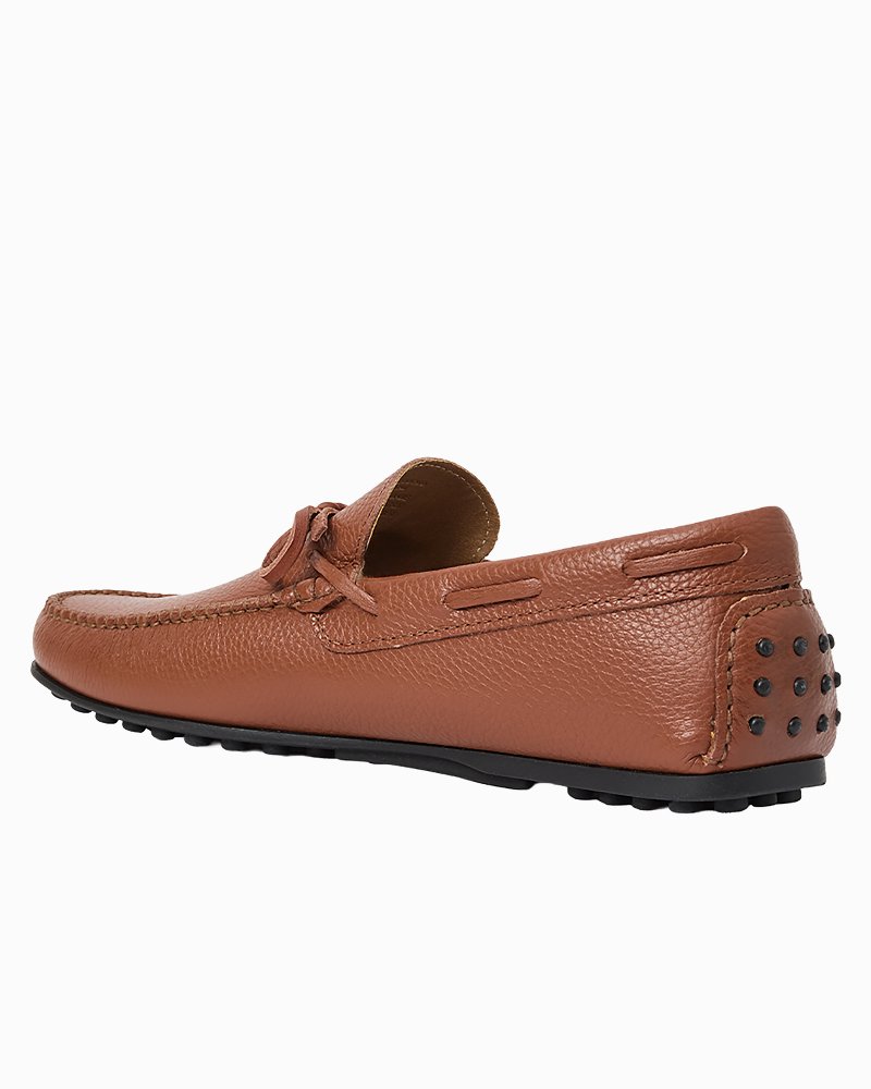 André Assous Gabe Cognac Tumbled Leather Loafers thumbnail 4