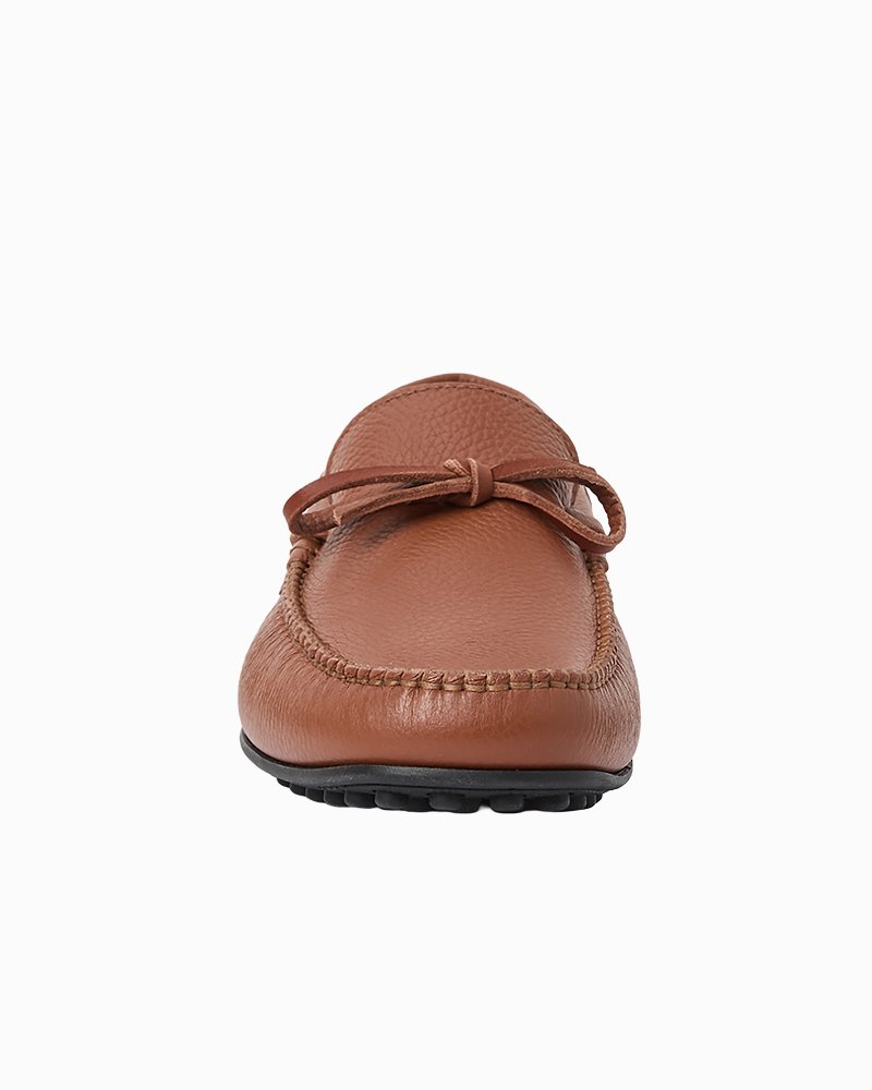 André Assous Gabe Cognac Tumbled Leather Loafers thumbnail 6