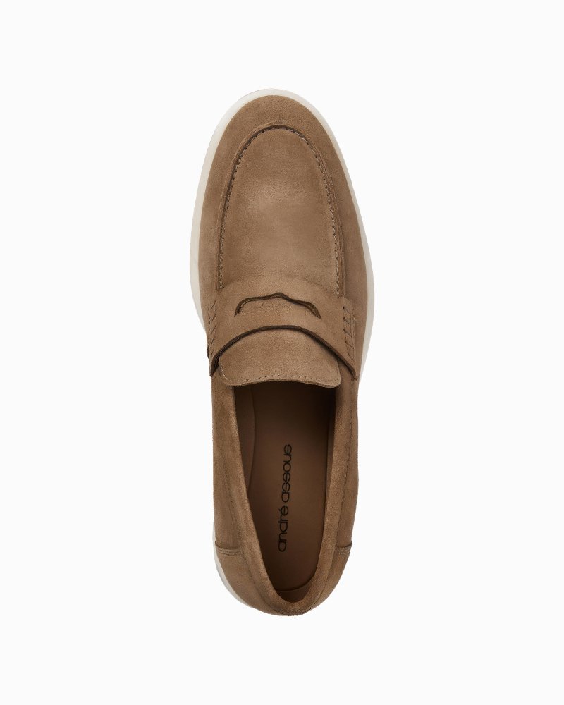 André Assous Ricardo Mink Suede Loafers
