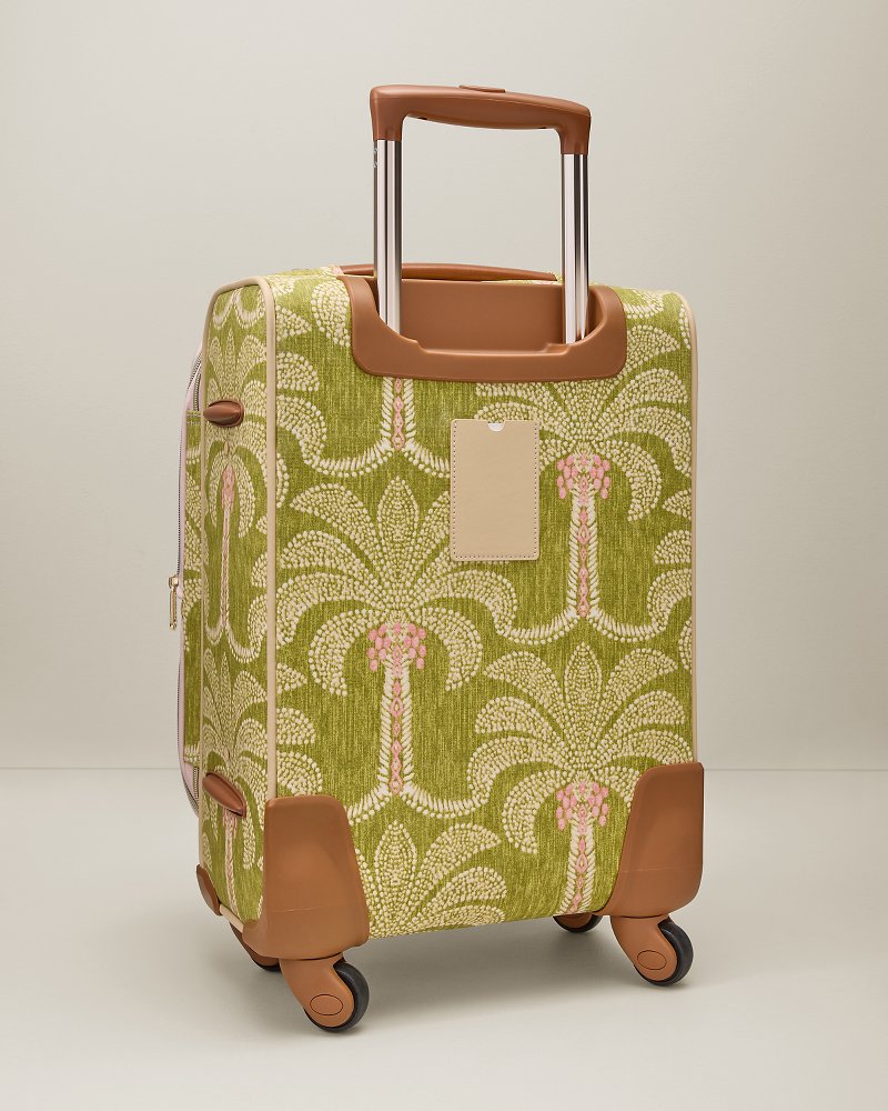 Spartina Green Tropical 20-Inch Expandable Rolling Suitcase thumbnail 3