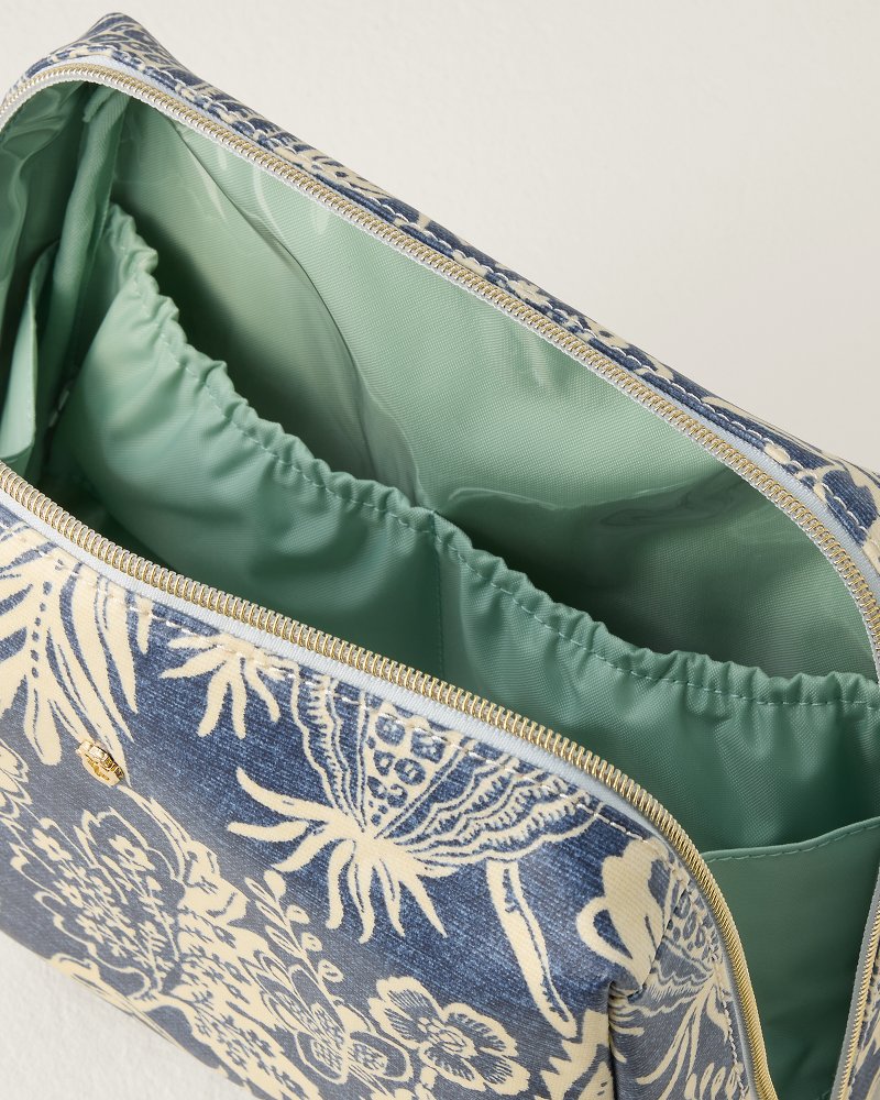 Flagler Blue Large Cosmetic Pouch