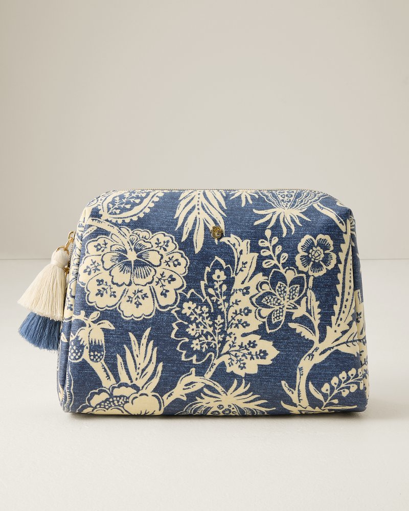 Spartina Flagler Blue Large Cosmetic Pouch thumbnail 3