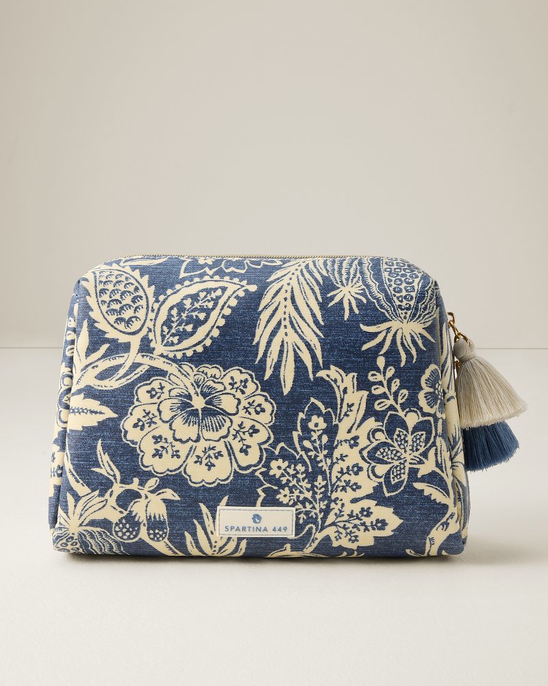 Flagler Blue Large Cosmetic Pouch