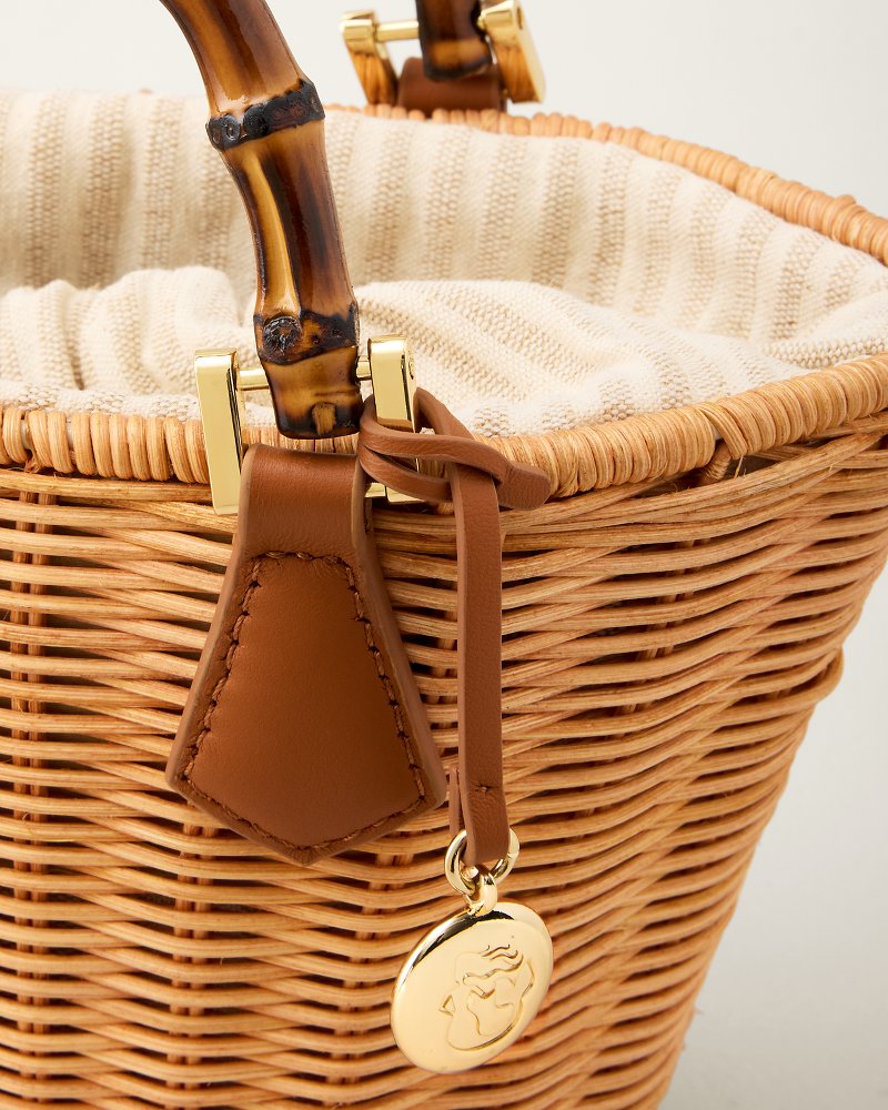 Spartina Maeve Natural Wicker Bucket Bag