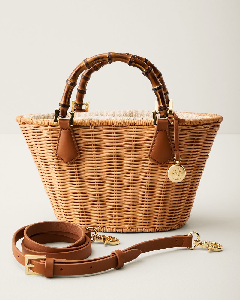 Maeve Natural Wicker Bucket Bag