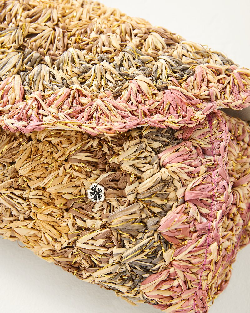 Thumbnail for Barmeja Lux Crochet Raffia Clutch