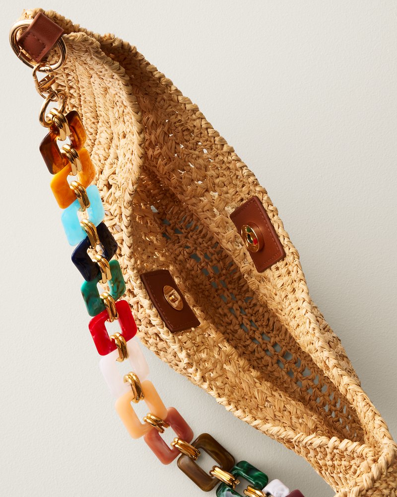 Isla Raffia Hobo Bag