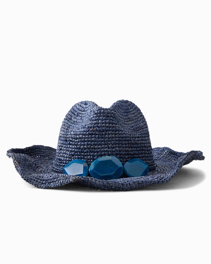 Billie Raffia Packable Cowboy Hat