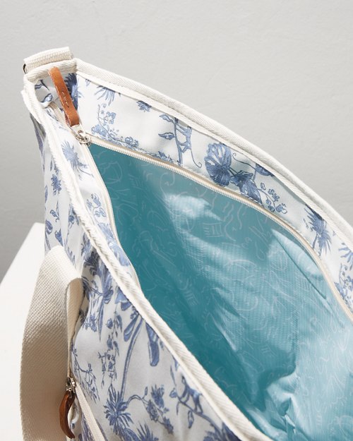 Cooler Tote, Blue Chinoiserie