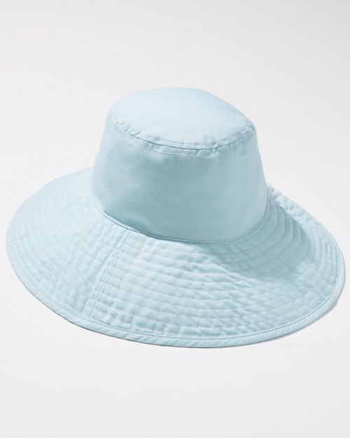 Blue Chinoiserie Wide Brim Hat